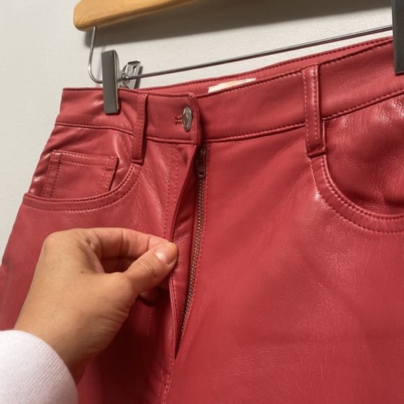 ❗️SOLD❗️Aritzia Wilfred Melina Faux Leather Pants Size 2 - Picture 3 of 7